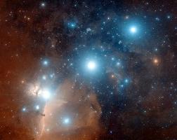 Constellation Orion - la plus belle région de la nuit ciel d'hiver