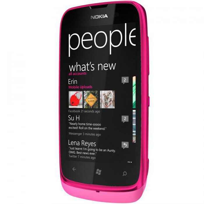 Nokia 610: Description du téléphone, caractéristiques, avis et commentaires