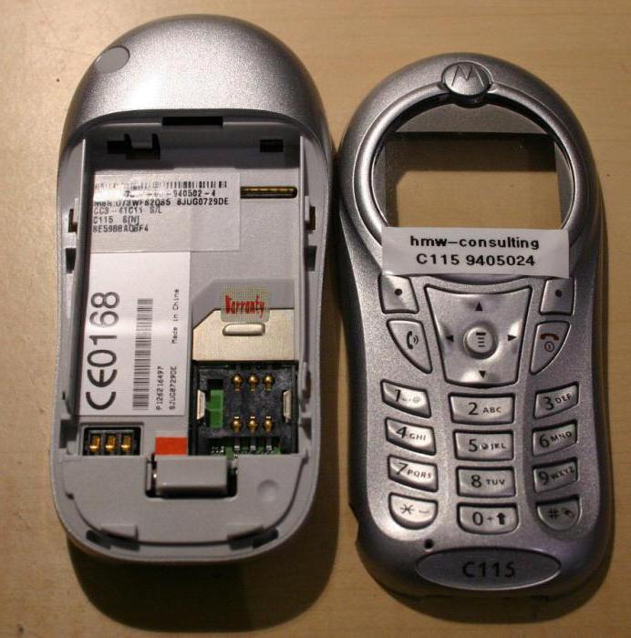 Description du Motorola Motorola C115