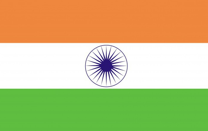 drapeau et armoiries de l'Inde